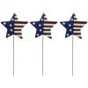 Alpine 24 In. Metal American Flag Garden Stake Lawn Ornament