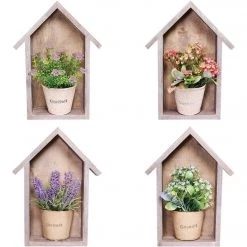 Alpine 3.1 In. W. X 10.25 In. H. X 7.7 In. L. Wood Framed Wall Sculpture