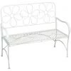 Alpine 45 In. L. White Iron Daisy Bench -Cheap Alpine Shop ItemImage 802787 wcqkf8nkqkwv8fjwq2k796w