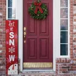 Alpine 1 In. W. X 42 In. H. X 8 In. L. Let It Snow Porch Greeter Sign With Easel -Cheap Alpine Shop ItemImage 806340 x58tkgqq94gq78rmhb8prjv