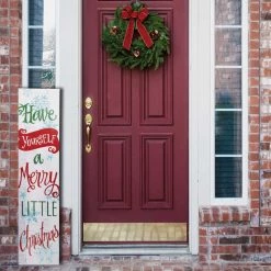 Alpine 1 In. W. X 42 In. H. X 8 In. L. Have A Merry Little Christmas Porch Greeter Sign With Easel -Cheap Alpine Shop ItemImage 808926 5rb4c6kg94xh4j9w7qtnxwbq
