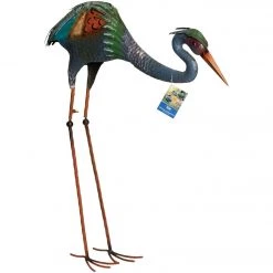 Alpine 30 In. H. Rustic Metal Feeding Crane Lawn Statue -Cheap Alpine Shop ItemImage 810281 2k2j3c4p6f4tk8xc9hb2xhm