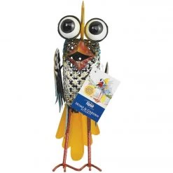 Alpine 11 In. H. Iron Quirky Wide-Eyed Blue Bird Lawn Ornament -Cheap Alpine Shop ItemImage 816476 3gj3hpgh3f2q6br6cnsfs4q