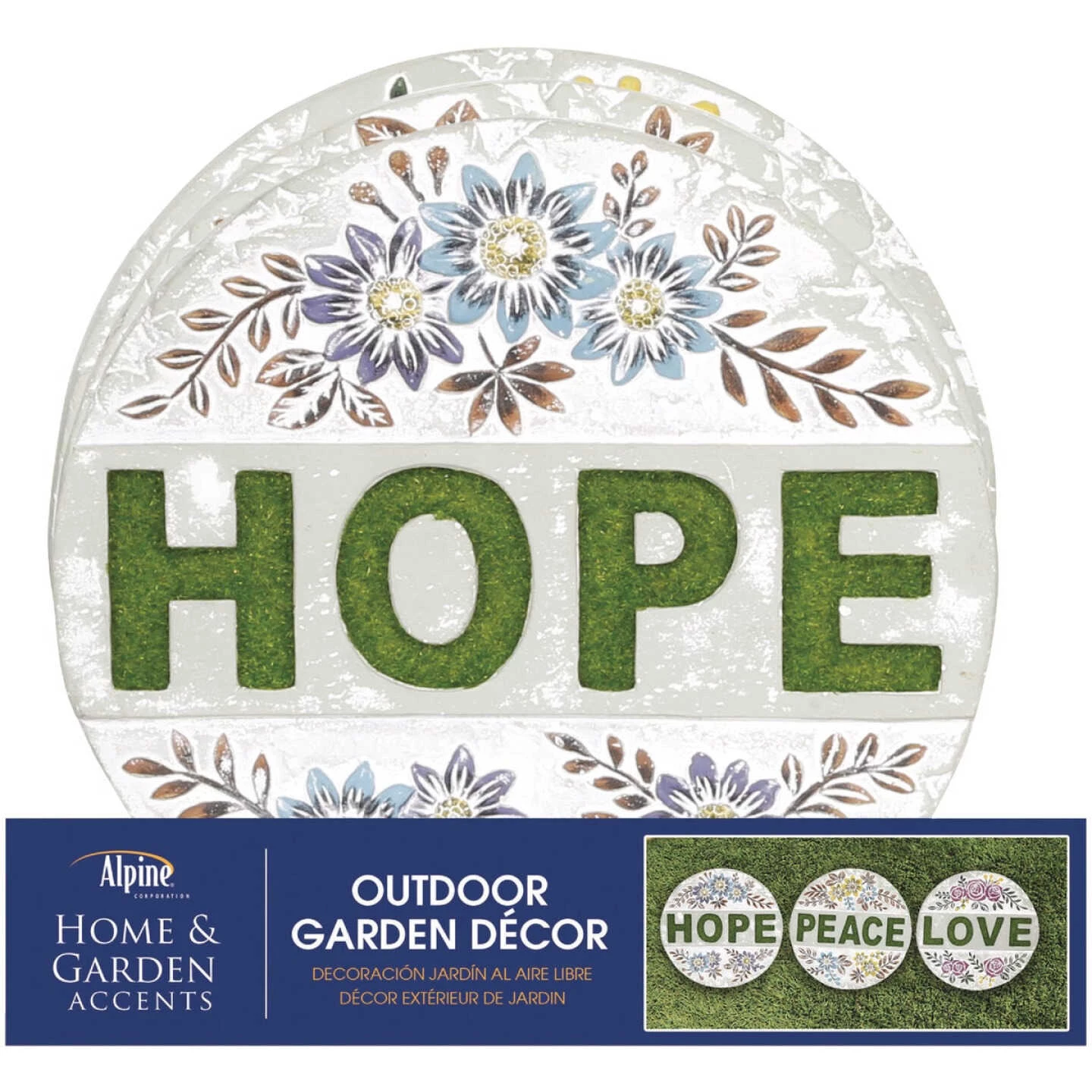 Alpine 10 In. Cement Inspirational Stepping Stone 5 Alpine 10 In. Cement Inspirational Stepping Stone - Image 3