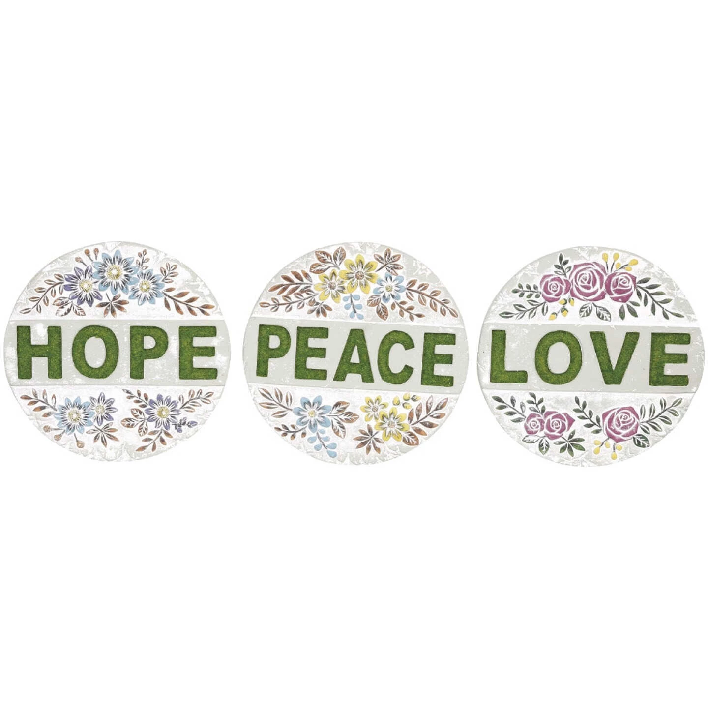 Alpine 10 In. Cement Inspirational Stepping Stone 3 Alpine 10 In. Cement Inspirational Stepping Stone