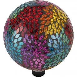 Alpine 10 In. Dia. Colorful Mosaic Leaves Glass Gazing Globe -Cheap Alpine Shop ItemImage 821377 5pk9gtxtpjh75f336nhchgh