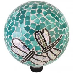 Alpine 10 In. Dia. Mosaic Dragonfly Duo Glass Gazing Globe -Cheap Alpine Shop ItemImage 822551 nx3tjcfq9gh74nmx6gbjnnz