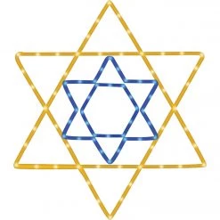 Alpine 35 In. H. LED Star Of David Outdoor Lighted Decoration