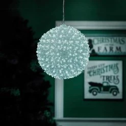 Alpine 5 In. Warm White & Cool White LED Sphere Christmas Ornament -Cheap Alpine Shop ItemImage 826012 nr3m9s5hmwx4kfvsjk6q8j7