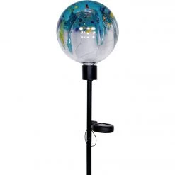Alpine 33 In. H. Colorful Raindrop Splashes Glass Ball Solar LED Stake Light -Cheap Alpine Shop ItemImage 831696 xs4rz9b2hrv9mrptxhsr9s4