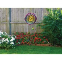 Alpine 47 In. H. Triple Metal Daisy Wind Spinner Garden Stake -Cheap Alpine Shop ItemImage 832159 xk65wv7qj97763bk3jn9