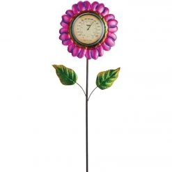 Alpine 42 In. H. Metallic Flower Thermometer Stake -Cheap Alpine Shop ItemImage 835504 7nc8h34v7p559xx7q6f7hjw
