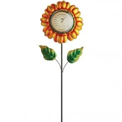 Alpine 42 In. H. Metallic Flower Thermometer Stake -Cheap Alpine Shop ItemImage 835504 gfxfnqq4r94bjnqf9tbmqhh3