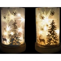 Alpine 4 In. W. X 7 In. H. X 4 In. L. Silver Or Gold Lantern With LED String Lights Holiday Decoration -Cheap Alpine Shop ItemImage 844580 6srf5zt2vgvhbp84fkws9hs