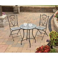 Alpine 3-Piece Marbled Glass Mosaic Bistro Set -Cheap Alpine Shop ItemImage 847641 694jg8cj4n3c86pr8hws6c4f