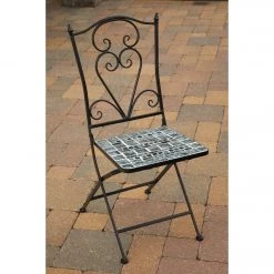 Alpine 3-Piece Marbled Glass Mosaic Bistro Set -Cheap Alpine Shop ItemImage 847641 fhmkcwcncjq8q3w3qb8nc