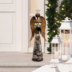 Alpine 9 In. W. X 18 In. H. X 6 In. L. Rustic Pinecone Angel Holiday Decoration -Cheap Alpine Shop ItemImage 848573 4t9w68tqt9h8jgwcw8rsc2z