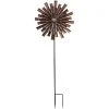 Alpine 81 In. H. Bronze Floral Kinetic Windspinner Garden Stake -Cheap Alpine Shop ItemImage 852385 8gwx7p95wzrxmmc82bnxrb7