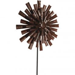 Alpine 81 In. H. Bronze Floral Kinetic Windspinner Garden Stake -Cheap Alpine Shop ItemImage 852385 bbcgr5vtm3vzrpgk3pqz4kpn
