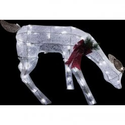 Alpine 28 In. Cool White LED White Mesh Grazing Deer Lighted Decoration -Cheap Alpine Shop ItemImage 852639 69q3nqnp74n98bk62cvhbjp