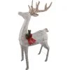 Alpine 50 In. Cool White LED White Mesh Standing Deer Lighted Decoration -Cheap Alpine Shop ItemImage 854469 9mnf9hjv6pmw3f6n3rcp6tp