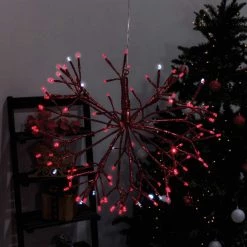 Alpine 16 In. LED 96-Bulb Red Hanging Twig Snowflake Ornament Light Decoration 6 Alpine 16 In. LED 96-Bulb Red Hanging Twig Snowflake Ornament Light Decoration -Cheap Alpine Shop ItemImage 855493 csmb9rhzqg77h58rm47tcpqs