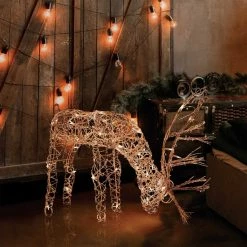 Alpine 28 In. Warm White Halogen Rattan Grazing Buck Lighted Decoration -Cheap Alpine Shop ItemImage 857683 mjnt67srshvtpxr7v5wbwnft