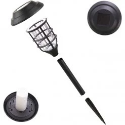 Alpine Black 2 Lumens Plastic LED Mini Torch Solar Path Light (6-Pack) -Cheap Alpine Shop ItemImage 858701 pggx9chsn2w677ptvktp674