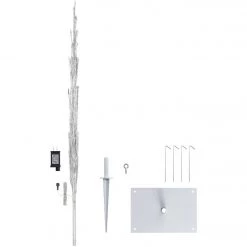 Alpine 60 In. Silver Christmas Tree With Green LED Lights -Cheap Alpine Shop ItemImage 859820 tkpr577qjm8qknw9gfznbf