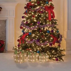 Alpine Warm White LED Rustic Wood With Gold Ribbon Christmas Gift Box Set (3-Piece) -Cheap Alpine Shop ItemImage 864944 fvkw4xfmj3mck9qnpg9g6w5