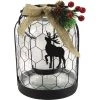 Alpine 7 In. W. X 9 In. H. X 7 In. L. LED Reindeer Lantern With Chicken Wire Holiday Decoration -Cheap Alpine Shop ItemImage 864996 8kkjwt89h3q2x7gnbbbwmt
