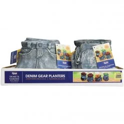 Alpine 5.75 In. W. X 4.50 In. H. X 6.69 In. L. Polyresin Denim Gear Mini Planter -Cheap Alpine Shop ItemImage 865168 6fwfh9sc6h4vnfjx642hr8