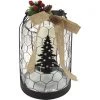 Alpine 7 In. W. X 11 In. H. X 7 In. L. LED Christmas Tree Lantern With Chicken Wire Holiday Decoration -Cheap Alpine Shop ItemImage 865353 gfvpp5tmknfpkf74f35nb7h