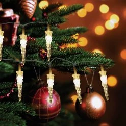 Alpine Warm White 20-Bulb LED Icicle String Light Set -Cheap Alpine Shop ItemImage 865621 h8hh25sqvp5bknvmtqt7