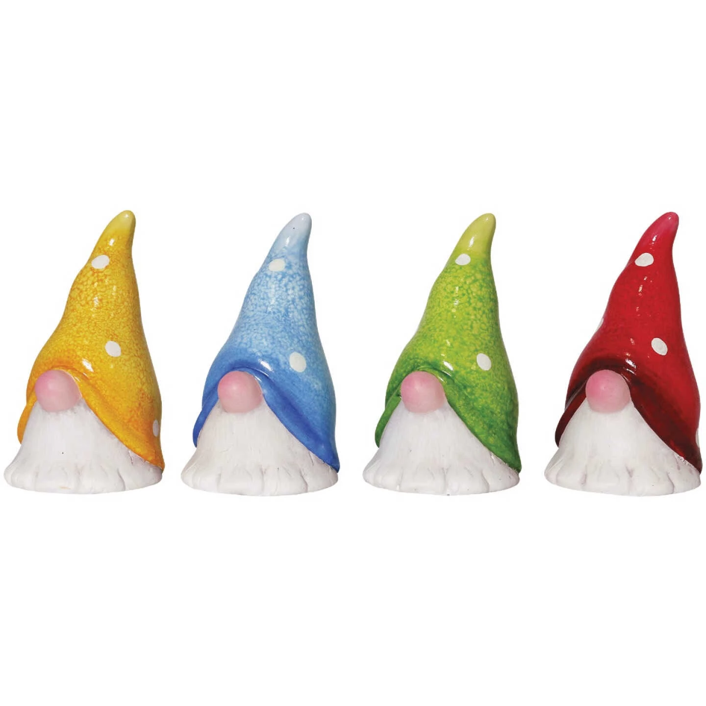 Alpine 10 In. H. Colorful Ceramic Gnome Head Statue 3 Alpine 10 In. H. Colorful Ceramic Gnome Head Statue