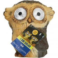 Alpine 6 In. Solar Brown Owl With LED Eyes -Cheap Alpine Shop ItemImage 871167 hwp7pt45h2wqxw99b4sqs6