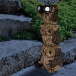 Alpine 25 In. H. Solar 3-Owl Statue With LED Binoculars -Cheap Alpine Shop ItemImage 871244 8mqq7gxgphc3hm77hm8h8