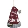 Alpine 1 In. W. X 28 In. H. X 15 In. L. Festive Hanging Santa Claus Hat Wood Wall Decoration -Cheap Alpine Shop ItemImage 874818 nscnhjkgvwwq27f5tbcnp4