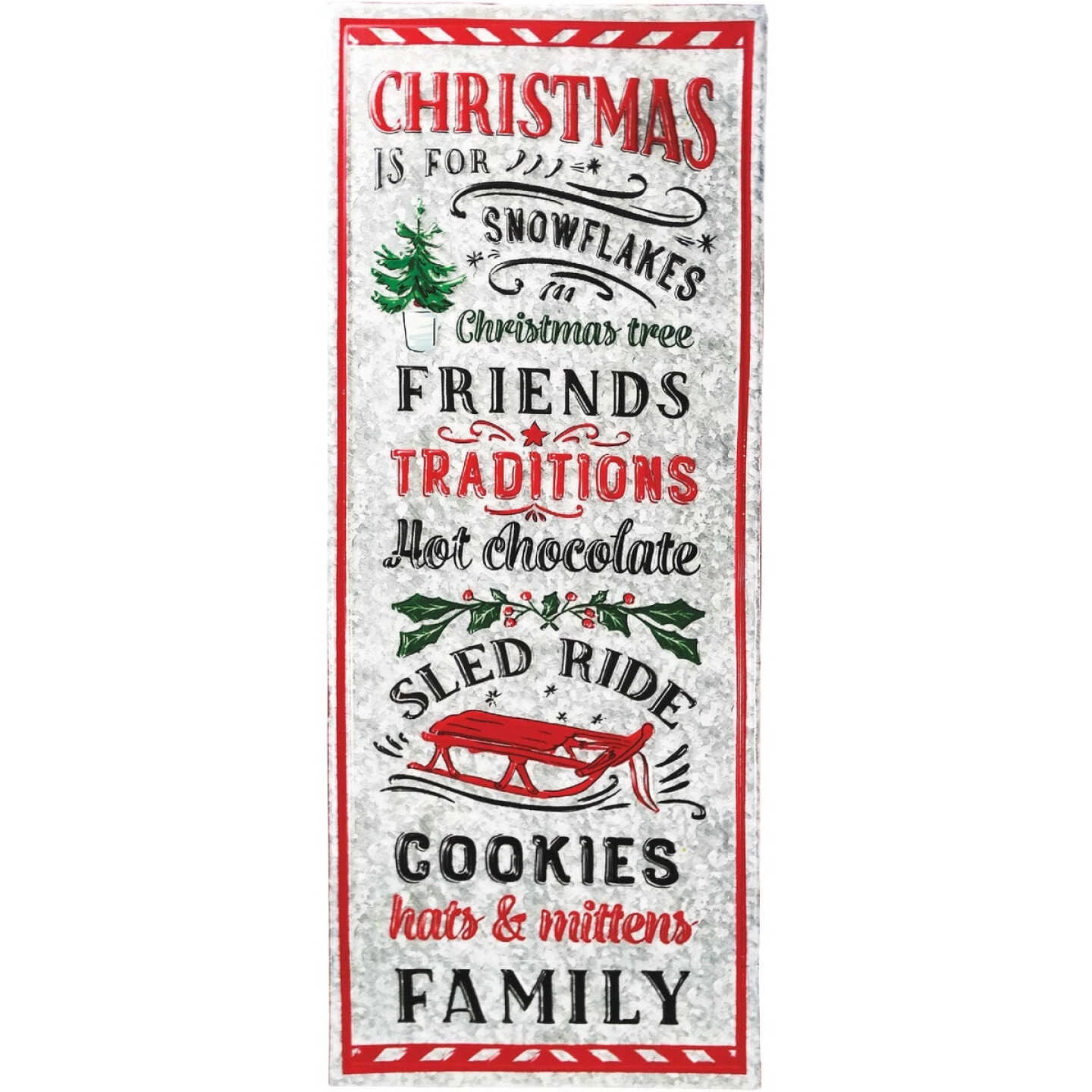 Alpine 31 In. W. X 28 In. H. X 11 In. L. Metal Christmas Is For Wall Decoration 3 Alpine 31 In. W. X 28 In. H. X 11 In. L. Metal Christmas Is For Wall Decoration