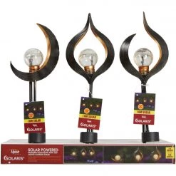 Alpine Iron & Glass 22 In. H. Modern Silhouette Solar LED Stake Light -Cheap Alpine Shop ItemImage 876762 3ftmmnpzh5x5x9c4jhcqsbpk 1