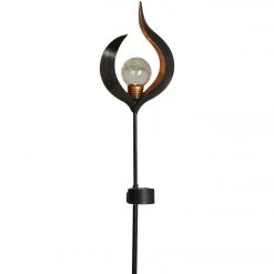 Alpine Iron & Glass 22 In. H. Modern Silhouette Solar LED Stake Light -Cheap Alpine Shop ItemImage 876762 65tnktg6xrfk6vfhvhbh9f6x