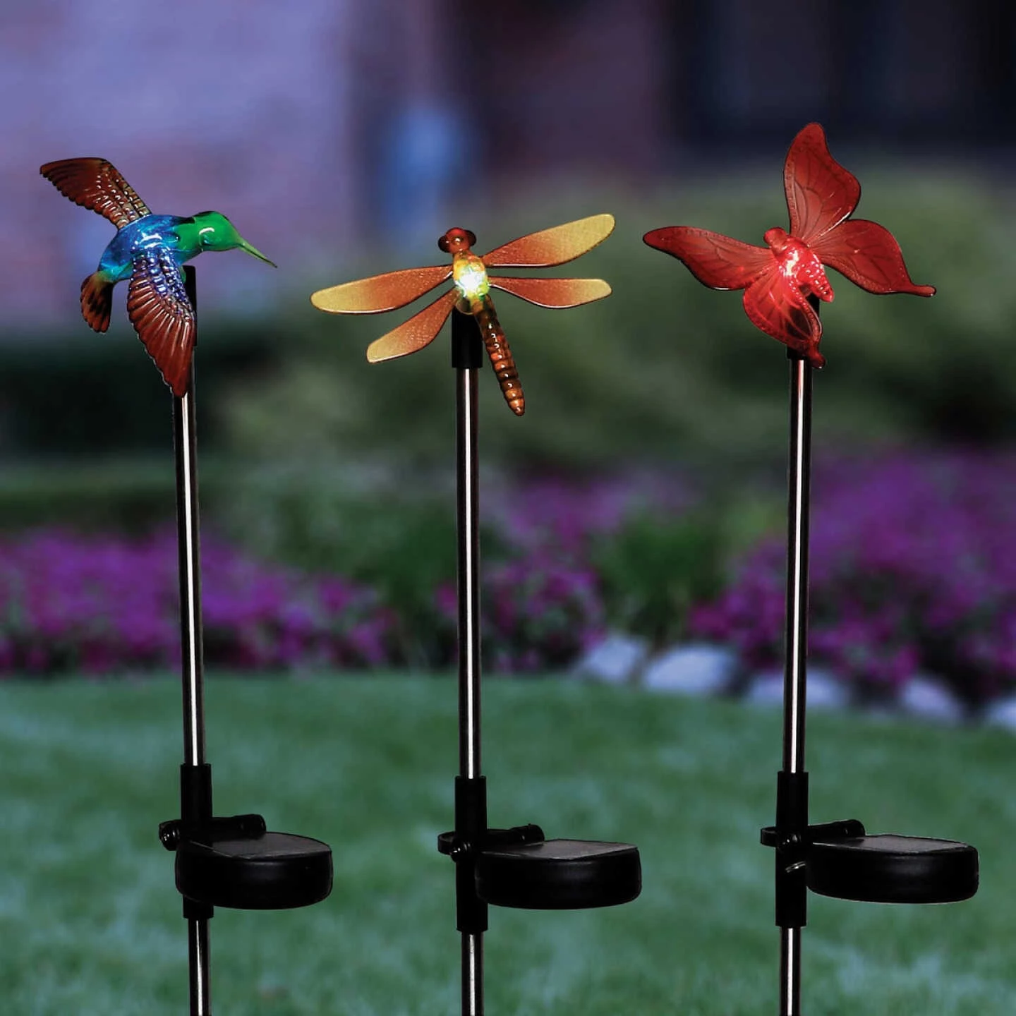 Alpine Plastic 32 In. H. Vibrant Friends Solar LED Stake Light 4 Alpine Plastic 32 In. H. Vibrant Friends Solar LED Stake Light - Image 2