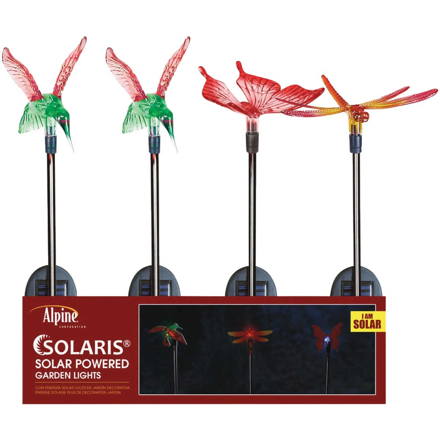 Alpine Plastic 32 In. H. Vibrant Friends Solar LED Stake Light 3 Alpine Plastic 32 In. H. Vibrant Friends Solar LED Stake Light