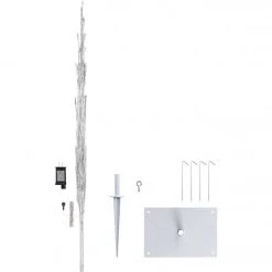 Alpine 60 In. Silver Christmas Tree With Cool White LED Lights -Cheap Alpine Shop ItemImage 878369 r93mgwfb7wxzp88zfnm679cv