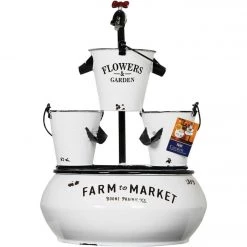 Alpine 14-1/2 In. W. X 36-1/2 In. H. X 14-1/2 In. L. White Enameled Iron Farm To Market Tabletop Fountain -Cheap Alpine Shop ItemImage 881118 f4cwwgs6h4j27skv8k38pgq