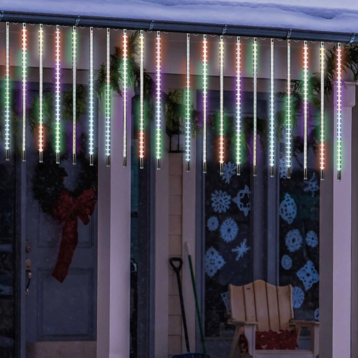 Alpine Multi 540-Bulb Chasing LED 10-Icicle Light Set 4 Alpine Multi 540-Bulb Chasing LED 10-Icicle Light Set - Image 2