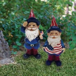 Alpine 8 In H. Polyresin & Stone Patriotic Gnome Lawn Ornament -Cheap Alpine Shop ItemImage 887119 qw77bms4995trnm2tg2bmm