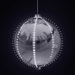 Alpine 13 In. LED 240-Bulb Silver Christmas Ball With Chasing LED Lights 7 Alpine 13 In. LED 240-Bulb Silver Christmas Ball With Chasing LED Lights -Cheap Alpine Shop ItemImage 887680 hhc4h7ck57cjg54w5h46kvhg