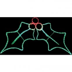 Alpine 36 In. Red & Green Motion LED Holly Leaves Lighted Decoration -Cheap Alpine Shop ItemImage 889791 655c4cb5h6493h497ppk789