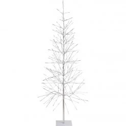 Alpine 65 In. Silver Foil Specialty Christmas Tree